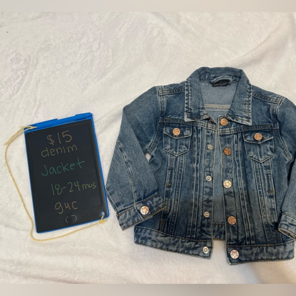Little Bipsy Other - Little Bipsy Blue Denim Jacket with Copper Buttons